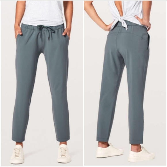 lululemon athletica Pants - Lululemon on the fly pant woven oil blue